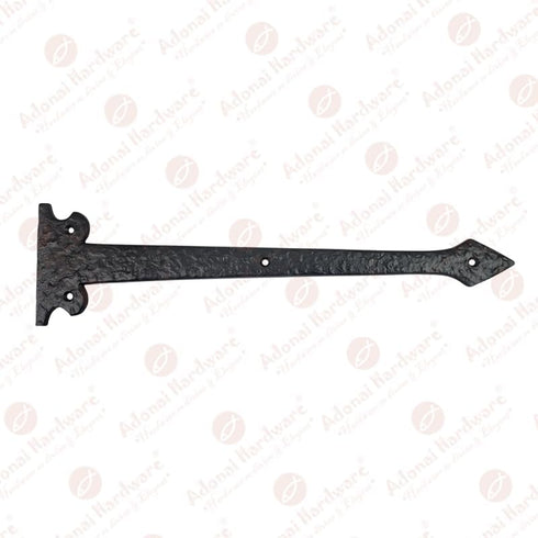 13.90" Dummy (2 Pack, Adonai Hardware "Agee Heavy Duty Antique Cast Iron Strap False or Faux or Hinge Front Matte