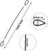 4 pcs Stainless Steel Wire Cable with Loops, 20 Inch Vinyl Coated Rope for Outdoor Travel Home Hanging