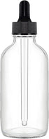 24 Pack 4oz Clear Glass Dropper Bottles, Eye Dropper Bottles with Glass Droppers for Essential Oils