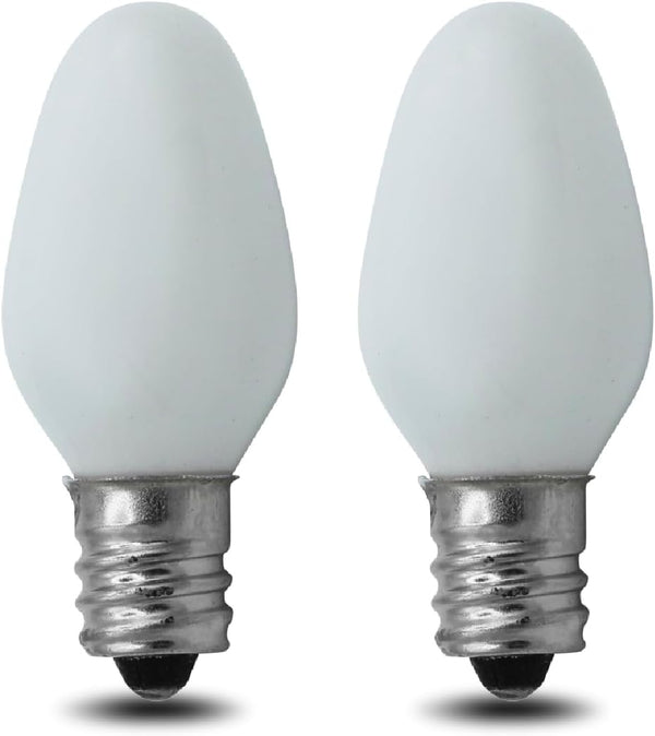 lumenivo 4W Replacement C7 Frosted White Bulb 120V Incandescent Light Bulb for