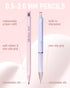 Nicpro 22PCS Pastel Mechanical Pencils Set with Case, 0.5, 0.7, 0.9 mm, 2mm Lead Holders, 11 Tube Lead Refills & 3