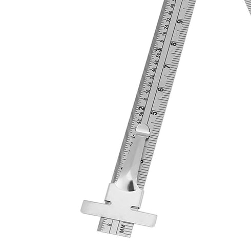 Taper Gap Gauge, TOPINCN Stainless Steel Depth Ruler Hole Inspection Tool for Dimensional Measurement
