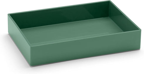 Poppin Stackable Medium Accessory Tray - Modular Lacquer Desk Trays for Office Organization