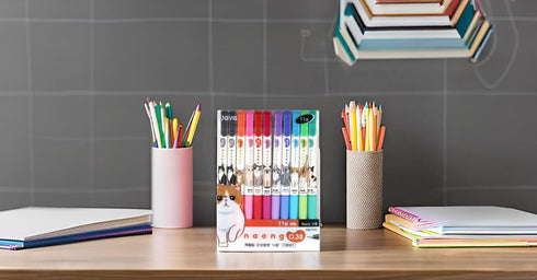 Gel Pens Office School Supplies - Cat 0.38mm Gel Ink Rollerball Pen, Pack of 11