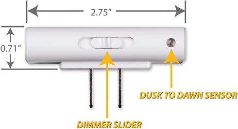 Dimmable Art Plates Plug in LED Night Light with Dusk to Dawn Auto Sensor, Adjustable Brightness, Warm Light, Auto
