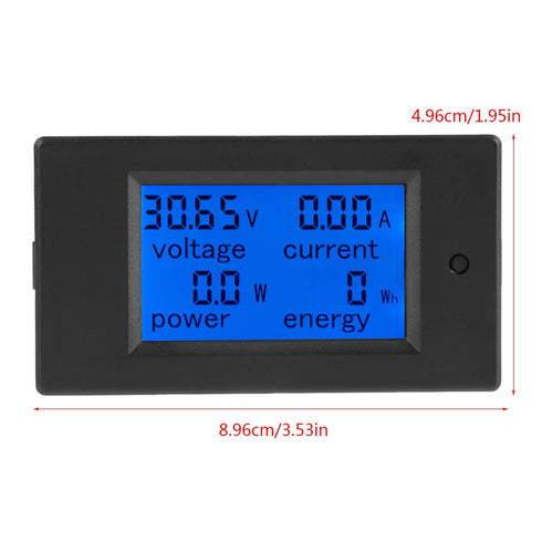 PZEM-051 LCD Display Digital Electric Power Energy Meter, DC 6.5-100V, Built-in Shunt (50A Shunt)