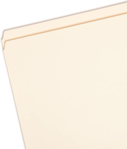 Smead File Folder, Legal Size, Manila, Reinforced Straight-Cut Tab, 100 per Box (15310)