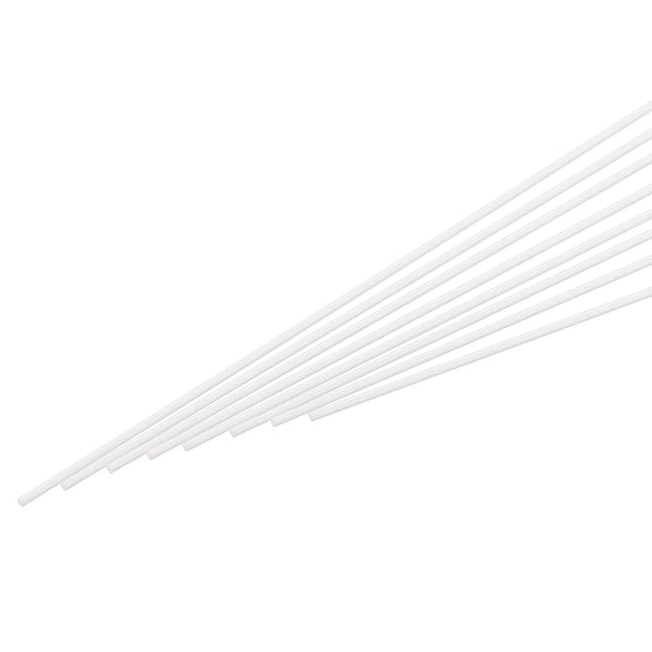 MECCANIXITY ABS Plastic Rod Round Solid Bar 2 mm x 250 mm for DIY Model Material, Pack of 15 Pcs for Architectural Model