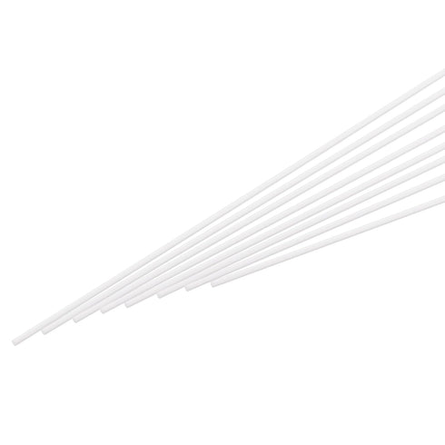MECCANIXITY ABS Plastic Rod, Round Solid Bar 1 mm x 250 mm for DIY Model Material, Pack of 15 Pcs