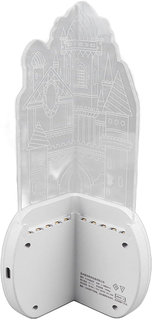 TOPINCN Motion Sensor Castle Night Light, Wall Sconce with Soft Illuminance, Wall Light for Bedroom Staircase Hallway