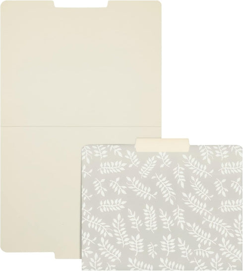Juvale 12-Pack Pretty Pastel Decorative File Folders, Cute Classroom Supplies, Office Organization Letter Size, 1/3 Cut