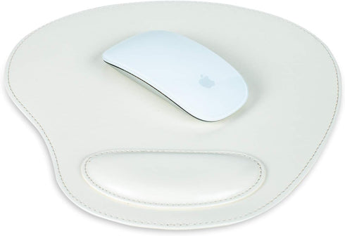 Londo Leather Oval Mousepad with Wrist Rest