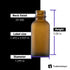 The Bottle Depot - 24 Pack - 1 oz Glass Bottles with Dropper, Amber Frosted, Boston Round, UV Rays Protection