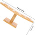 5 3.3cm Countertop FRCOLOR Wooden Ice Cream Cone Stand with Slots Diameter Sushi Roll Holder Display Rack for Party