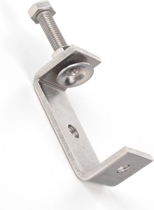 2Pcs 304 Stainless Steel C Clamp 65MM, Heavy Duty Adjustable Wide Jaw Opening C Clamp for Woodworking
