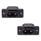 uxcell C8 Panel Mount Plug Adapter, AC250V 2.5A, 2 Pins IEC Inlet Module, 2 Pack