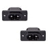 uxcell C8 Panel Mount Plug Adapter, AC250V 2.5A, 2 Pins IEC Inlet Module, 2 Pack