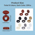 1 200Pcs 8 GORGECRAFT Box Colors Hinged Screws Cover Caps Fold Snap Covers Plastic Shutter Screw Caps Washer Flip Tops