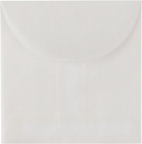 LUXPaper Glassine Open End Square Envelopes | 2 3/4" x 2 3/4" | 30lb. Text | 250 Qty