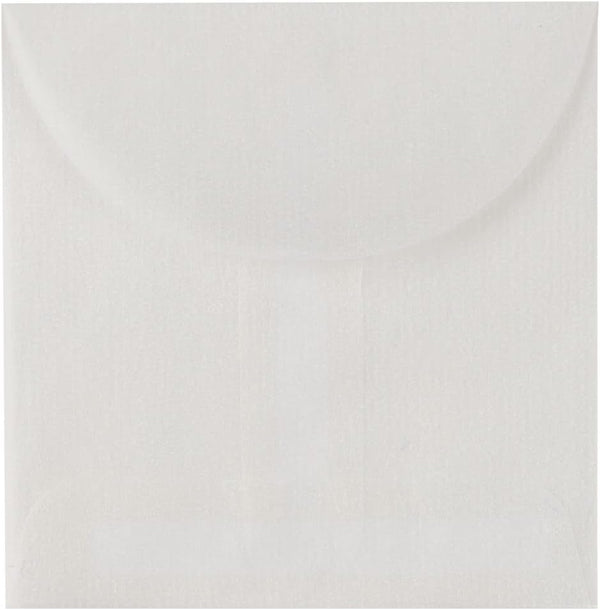 LUXPaper Glassine Open End Square Envelopes | 2 3/4" x 2 3/4" | 30lb. Text | 250 Qty