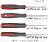 Short Hook Set, Oil Seal Hook and Screwdriver for Assembly and Removal of Small Parts