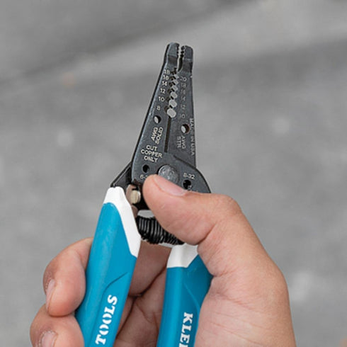 Klein Tools K11095 Klein-Kurve Wire Stripper and Cutter for 8-18 AWG Solid, 10-20 AWG Stranded Wire