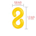 INPARALLUV 50 32 65 Yellow Plastic Chain - Feet Plastic Safety Barrier Chain for Crowd Control, Parking Barrier