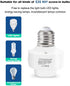 Bulb E26 500 QIACHIP Smart WiFi Light Socket Adapter Lamp Holder,Compatible with Alexa and Google Home,use Smart Life