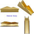 Enyuwlcm Metal Desk Card Holder Brass Business Card Display Stand for Women Men Gold 1 Pack
