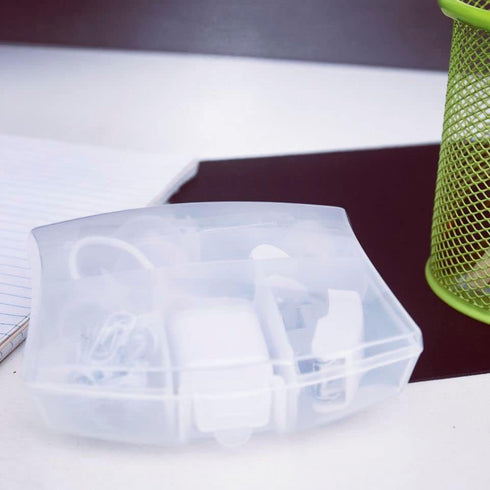 Mini Office Supply Kits, Includes Mini Stapler, Scissors, Staple Remover, Staples, Tape Dispenser - White