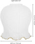 E27 OSALADI Frosted Glass Lamp Shade Replacement, Flower Shaped Light Cover Modern Style Chandelier Lamp Shade Ceiling