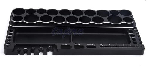 Generic 1/8 1/0 1/12 1/14 Screwdriver Repair Tool Shelf Hex Screwdriver Kit Holder Tool Rack Storage Screw Tray for RC