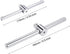 uxcell 1/4" and 3/8" Drive Sliding Wrench, Breaker Bar T-Handle Socket Hand Tool, 2pcs
