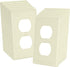 Bates Duplex Wall Plate, 12 Pack, Light Almond Electrical Outlet Cover Plates