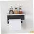 PRETYZOOM Stainless Steel Toilet Paper Holder Marble Finish Wall-Mounted Kitchen Towel Bar Napkin Hanger Versatile