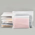 50Pcs Clothes Packaging Bags for Shipping, 12x10 inch Frosted Zipper Plastic Bags for T-Shirts, Pants, Documents, 3 Mil