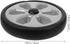 Set 2 7.87 Inch DOITOOL Shopping Cart Wheels Replacement of Heavy Duty Foldable Utility Trolley Wheels for Grocery Cart