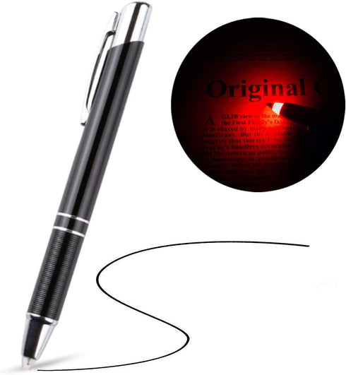Pen with Light - Light Up Ballpoint Pen for Writing in the Dark, Nurses Pen with Light Tip - Red Light
