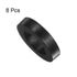 8pcs Rubber Spacer, 2 Inch OD, 1 Inch ID, 0.4 Inch Thick Neoprene Round Anti Vibration Isolation Pads, Black, for Home