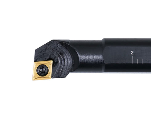 Accusize Industrial Tools 3/4'' x 10'' Overall Length, RH SCLCR Indexable Boring Bar with CCMT32.5 Inserts