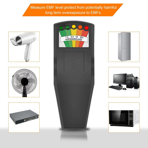 EMF Meter, 5 LED Magnetic Field Detector for Ghost Hunting Equipment, Home, Office & Outdoor Inspections