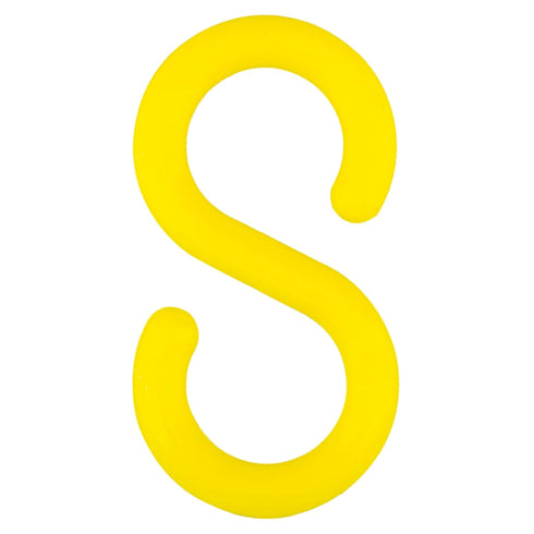 Mr. Chain S-Hook - 2-Inch, Yellow, Pack of 25 (50302-25)