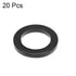 uxcell Rubber Flat Washers Pack of 20, 23mm OD, 15mm ID, 2.5mm Thickness for Faucet Pipe Water Hose