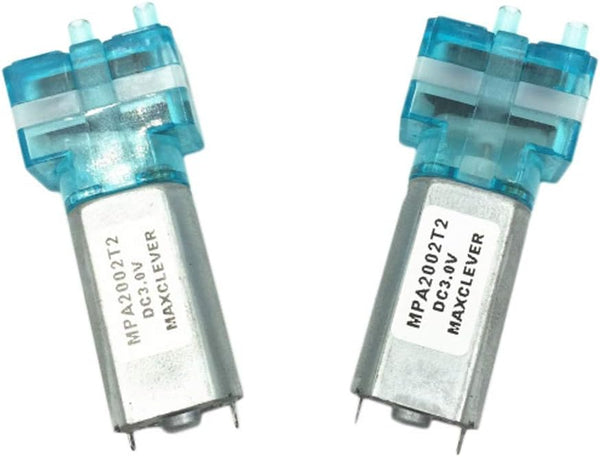 Micro Vacuum Pump DC 3V 6V, High Negative Pressure Low Flow Air Pump for Cupping Device, Fish Tank (Green, 3V 2PCS)