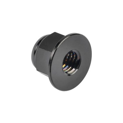 Wanyifa M6 M8 M10 M12 Pack 6 (M6 1.0mm, Titanium Flanged Metal Lock Nut for Motorcycle Cars of Pitch Black)
