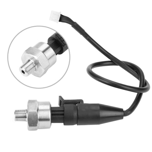 Pressure Transducer Sender Sensor for Oil Fuel Air Water, 1/8"NPT Thread Stainless Steel (150PSI)