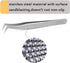 EMEDA Eyelash Extension Tweezers - Professional Precision Stainless Steel VETUS 6A-SA Mega Curved Tips for Individual