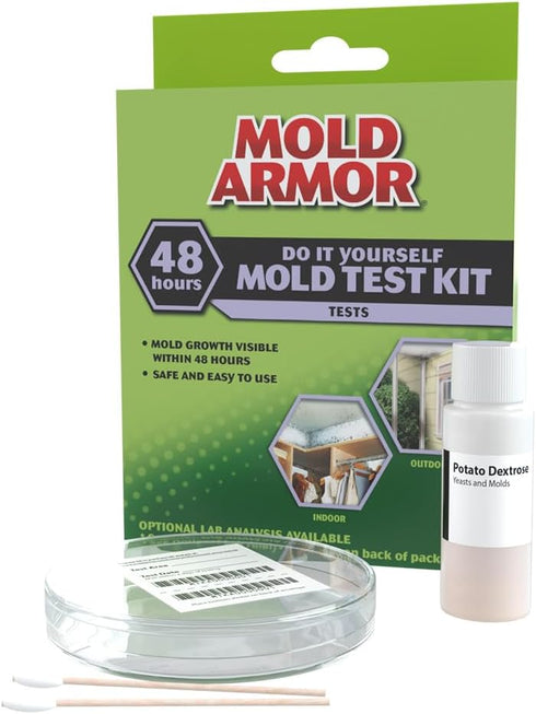 Mold Armor Do It Yourself Mold Test Kit - Safe and Easy to Use, Test Surface Mold, Air Quality, and HVAC, DIY at Home