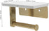 Stylish Wall-Mounted Marble Finish Paper Towel Holder for Effortless Bathroom Organization