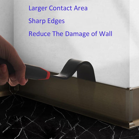 Trim Puller for Baseboard Removal, Tile Removal Tool, Flat Pry Bar for Wood Floor and Nail Pulling